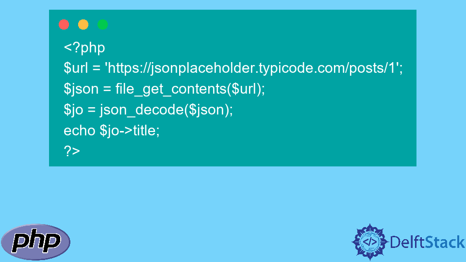 php json file from url